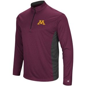 University of Minnesota Golden Gophers 1/4 Zip Pullover / Heather Maroon - Small